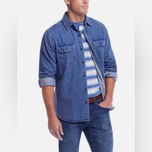 WRANGLER Men’s Denim Button Shirt Jacket